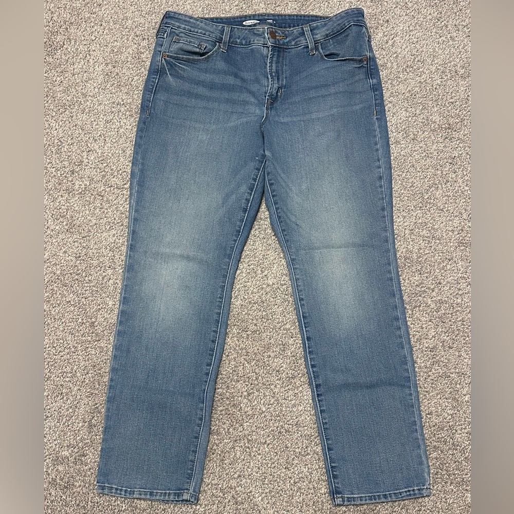 Old Navy Power Slim Straight Mid Rise